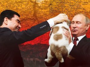 Путин, бойся туркмен, щенков дарящих