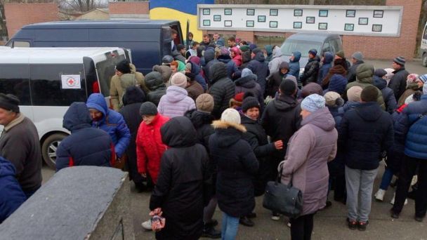 В Иванково завезли гуммопомощь / © Министерство по вопросам реинтеграции временно оккупированных территорий Украины/Facebook