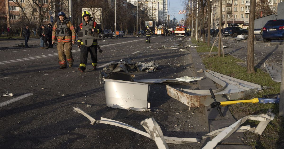 Ракетный удар по Киеву 29 декабря.