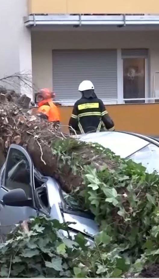 Перевернутые авто, затоплены улицы, отсутствие света - по Европе гуляет ураган "Элеонора"