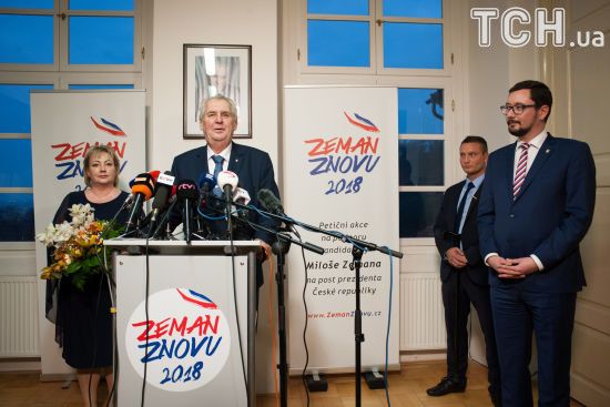 Проросійський кандидат Земан переміг у першому турі виборів президента Чехії