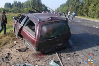 Появилось видео жуткой аварии в Беларуси, которая унесла жизни украинцев