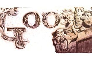 Google отметил день рождения "киевского Гауди" химерами в логотипе