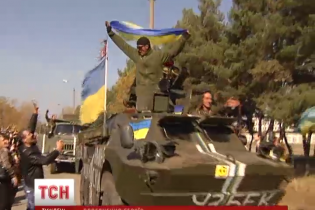 Из бурного Дебальцево домой вернулись бойцы легендарного батальона "Киевская Русь"