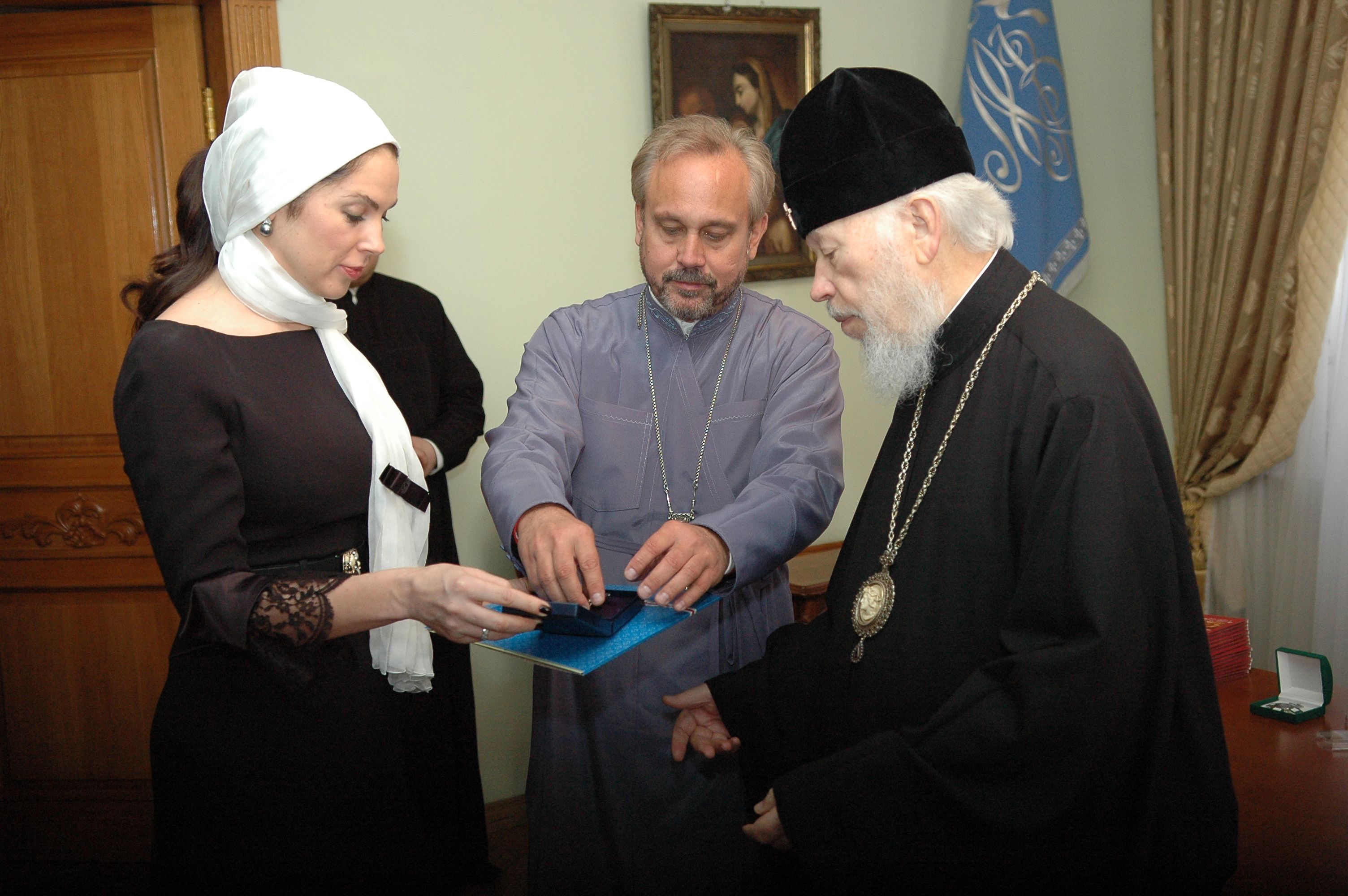 Влада Литовченко и митрополит Владимир