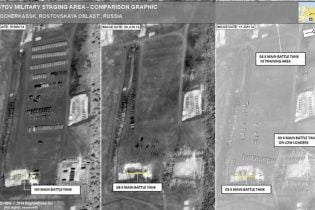 Супутники НАТО сфотографували танки Росії на кордоні з Україною