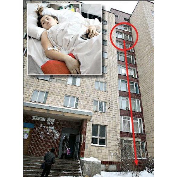 Дівчинка впала з 8-го поверху і вижила