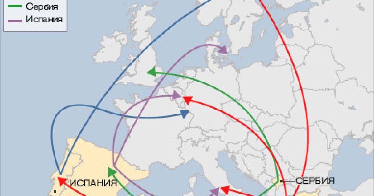 Карта распространения борщевика