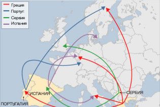 Карта распространения вич