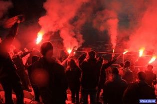 Фанати заспівали "Путін - Х*йло" на початку матчу Білорусь - Україна (відео)