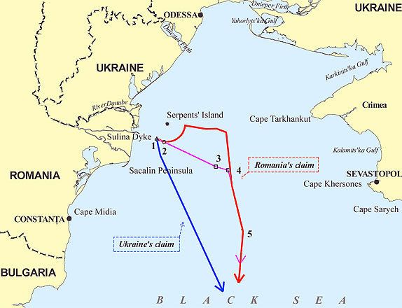 Острів Зміїний, карта