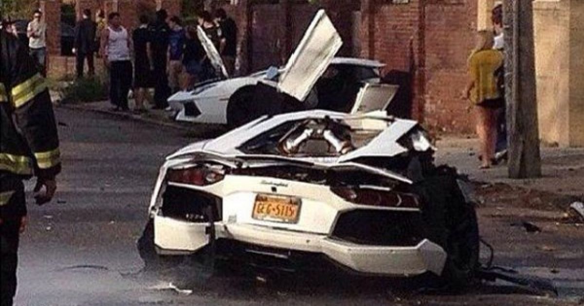 В ДТП Lamborghini разорвало пополам - Новости - TCH.ua