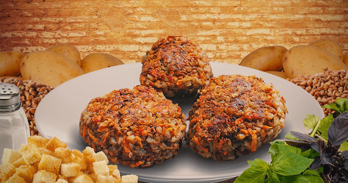 Гречневые котлеты: с мясом и без