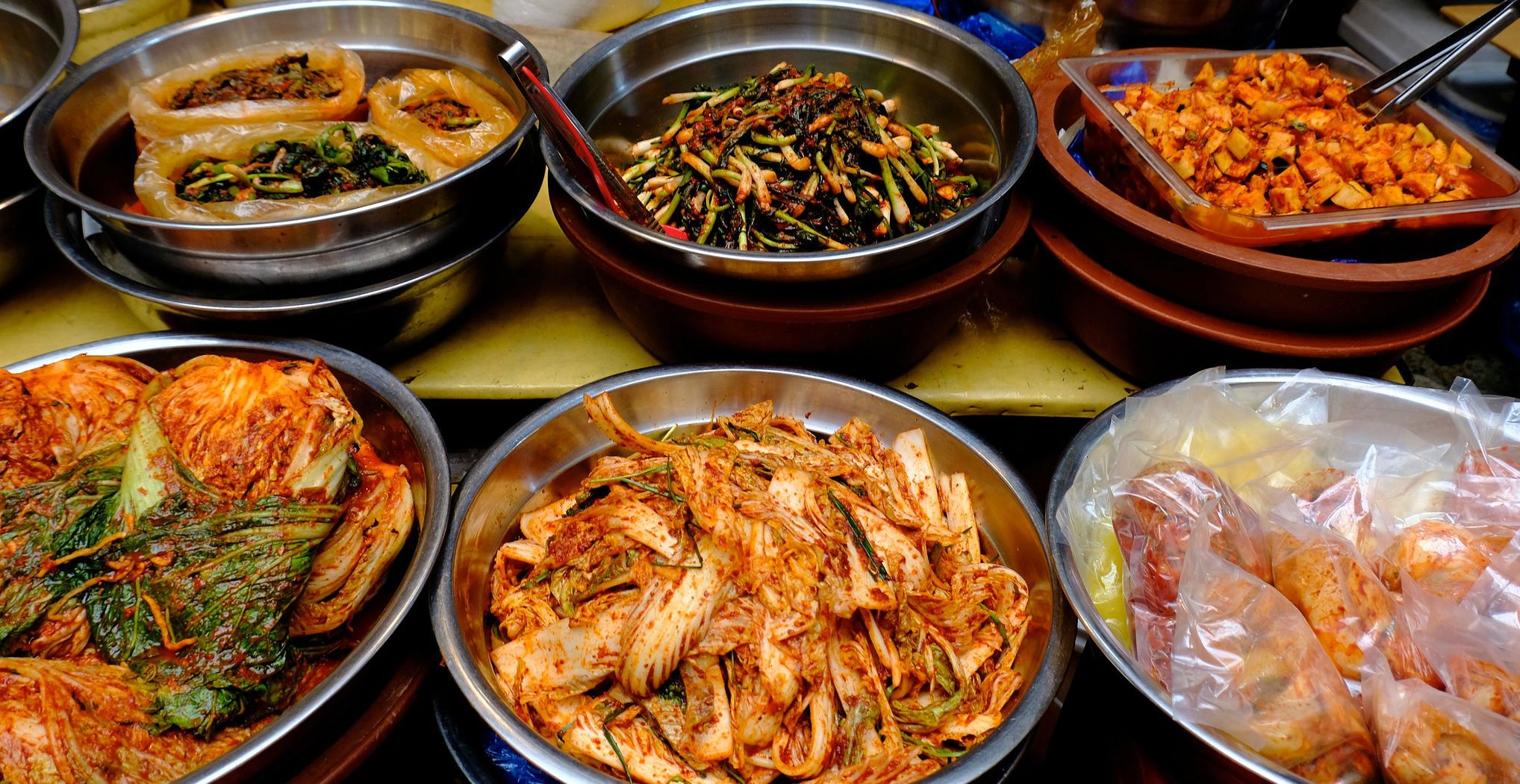 Корейська кухня, морепродукти, салат