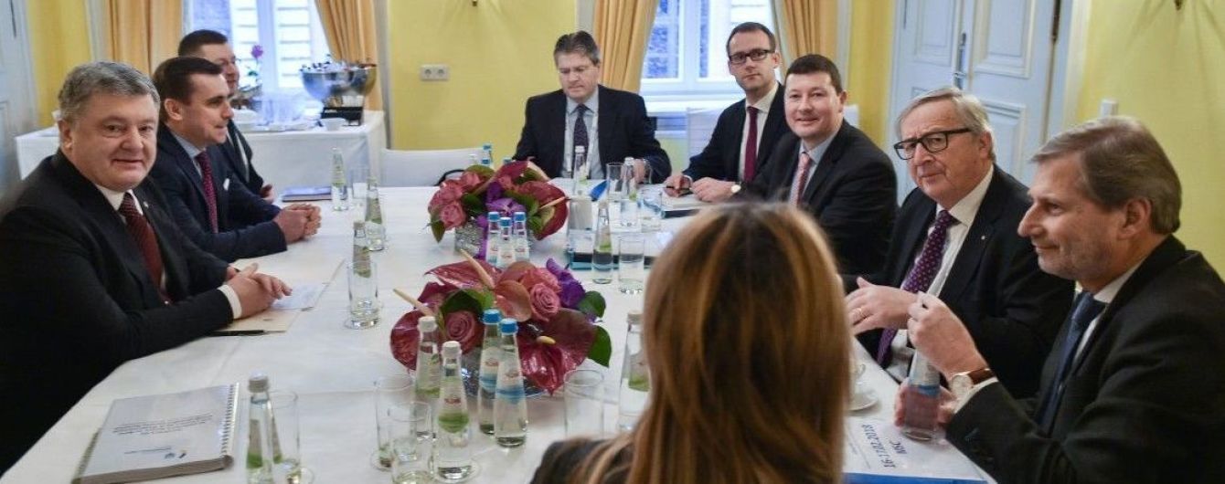 Макрофинансовая помощь и "Северный поток-2". О чем говорил Порошенко с Юнкером в Мюнхене