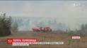 В Черкасской области продолжают гореть десятки гектаров торфяников