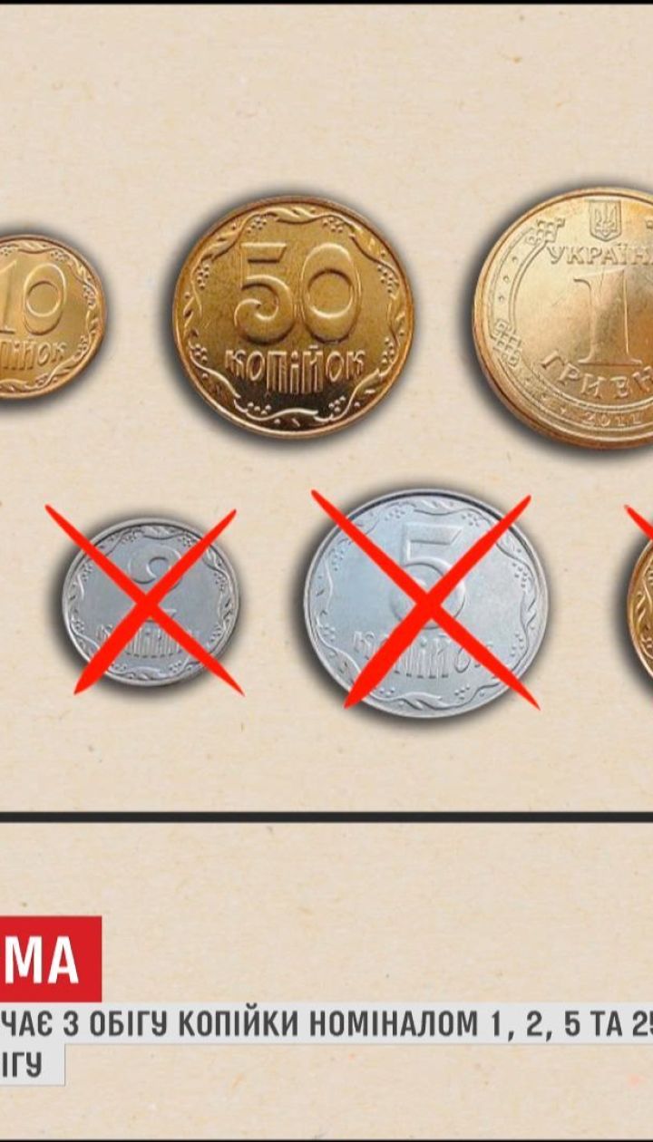 Нацбанк планує вилучити з обігу більшість копійок