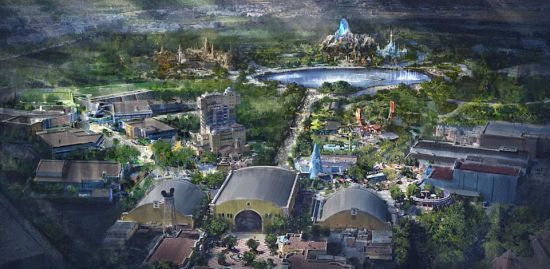 Появилось видео, как строят парк "Звездных войн", что станет частью Walt Disney World