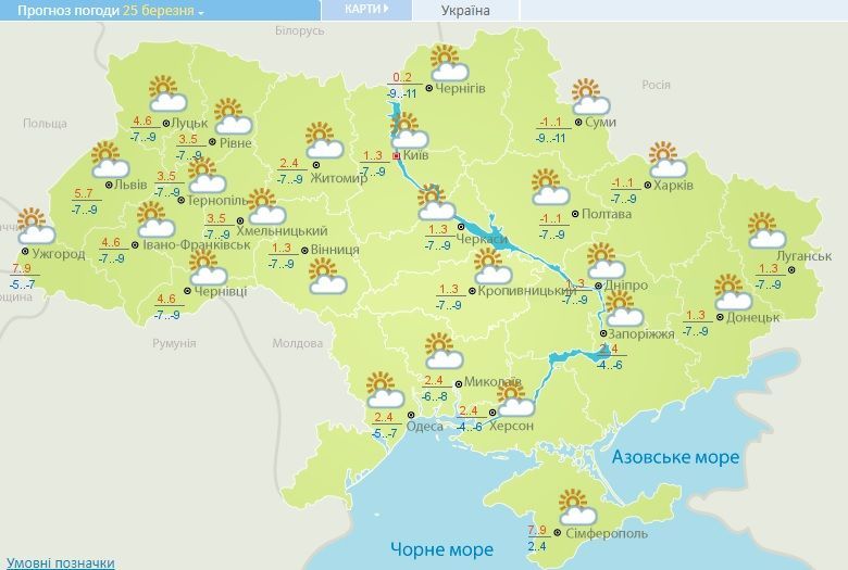 погода 25.03.2018