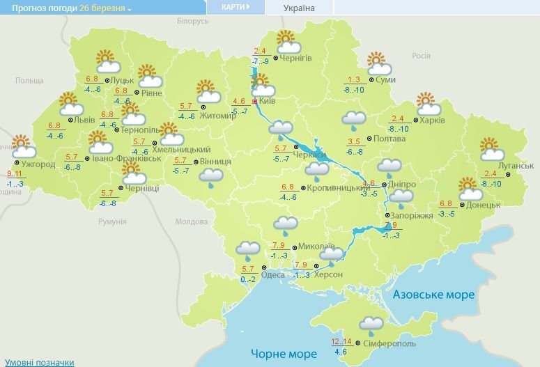 погода 26.03.2018