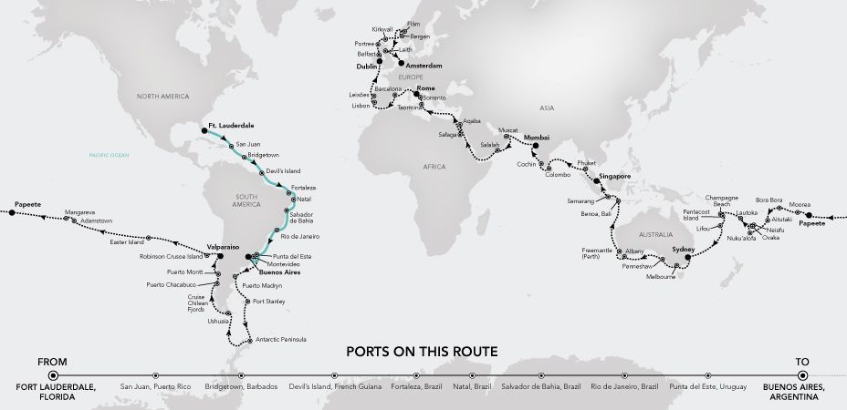 Кругосвітній круїз Silversea