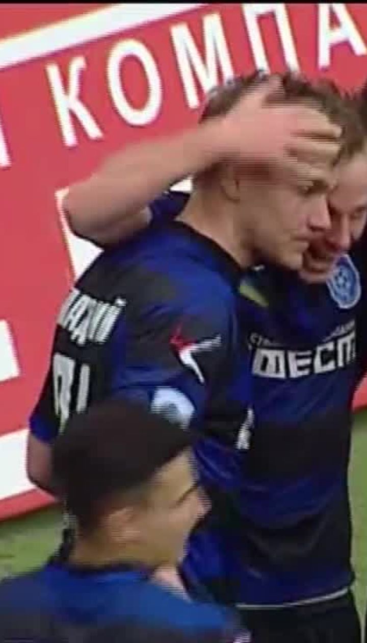 Черноморец - Олимпик - 2:1. Видео второго гола Гладкого