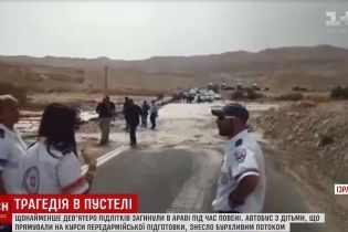 Раптова повінь у пустелі вбила дев'ять підлітків в Ізраїлі