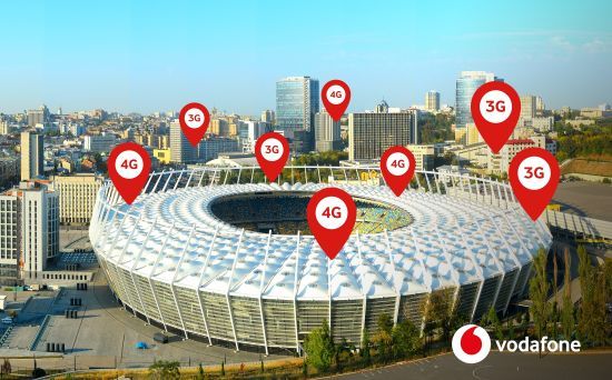 4G на Олімпійському – Vodafone запустив в експлуатацію найбільшу indoor мережу в Україні
