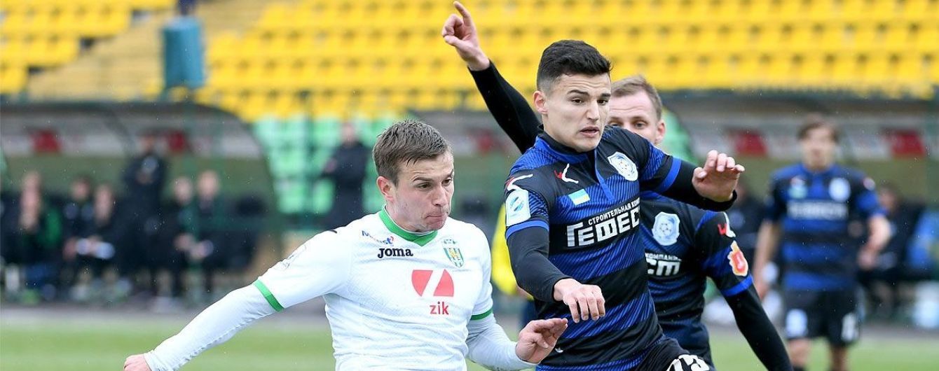 "Карпати" та "Чорноморець" втретє у сезоні не виявили сильнішого