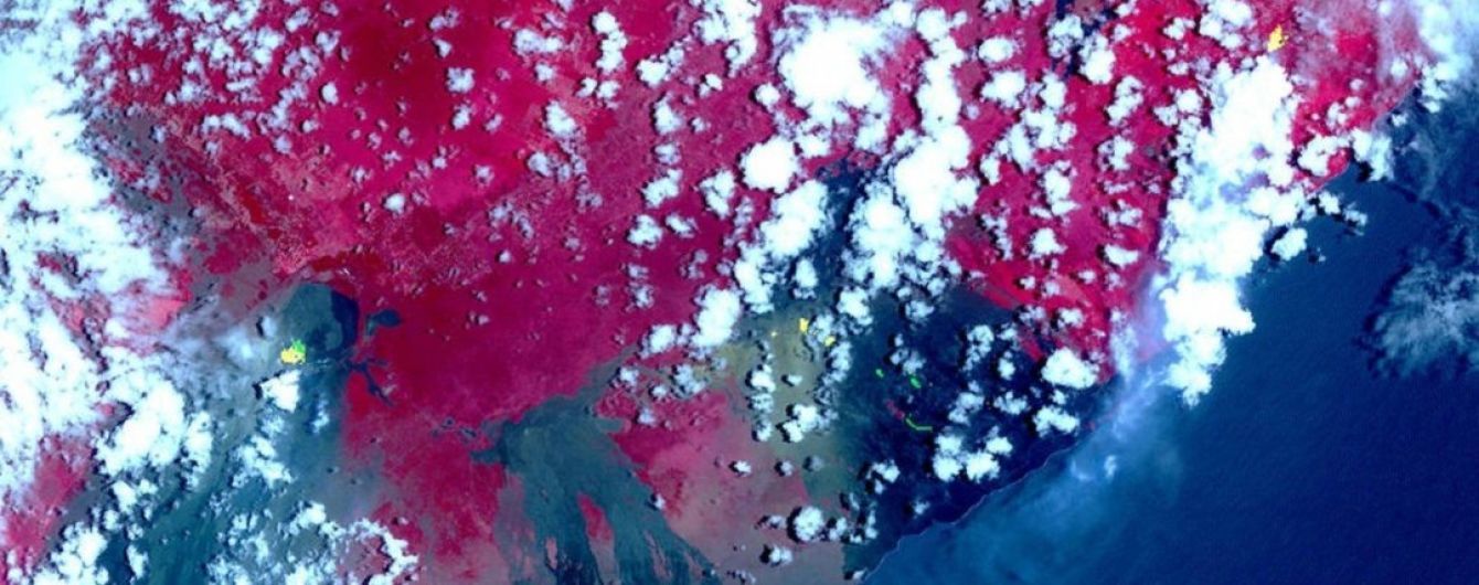 NASA представило унікальні фото моторошного виверження вулкану на Гаваях