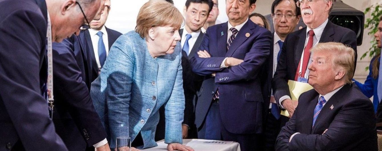 Трамп прокоментував фотографію з Меркель, яка викликала бурхливу реакцію в Мережі