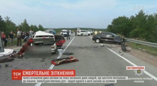 Сон за кермом: двоє людей загинули через аварію на Житомирщині