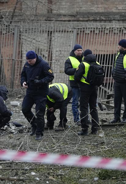 Последствия атаки в Киев.