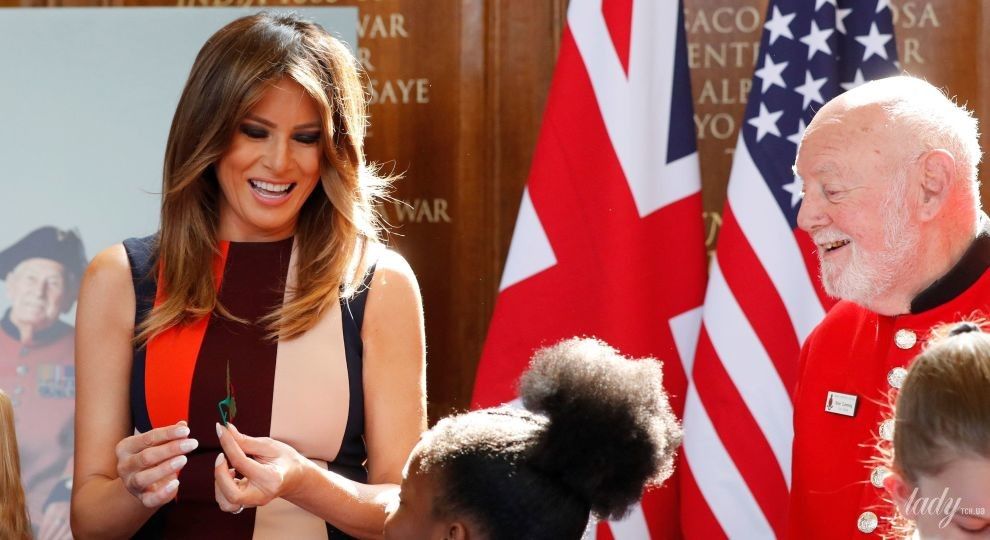 Злилася з усіма прапорами: модний конфуз Меланії Трамп