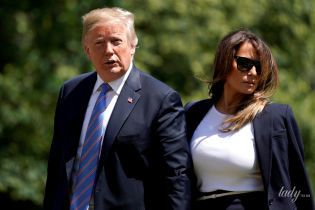 У пітонових туфлях та за руку з чоловіком: новий образ Меланії Трамп