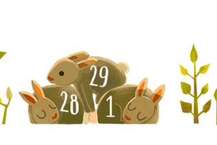 Google відзначив високосне 29 лютого кумедними кроликами