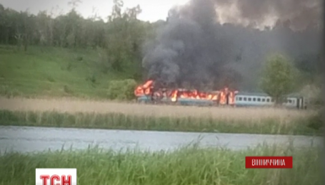 На Вінниччині під час руху загорівся потяг із 300 пасажирами