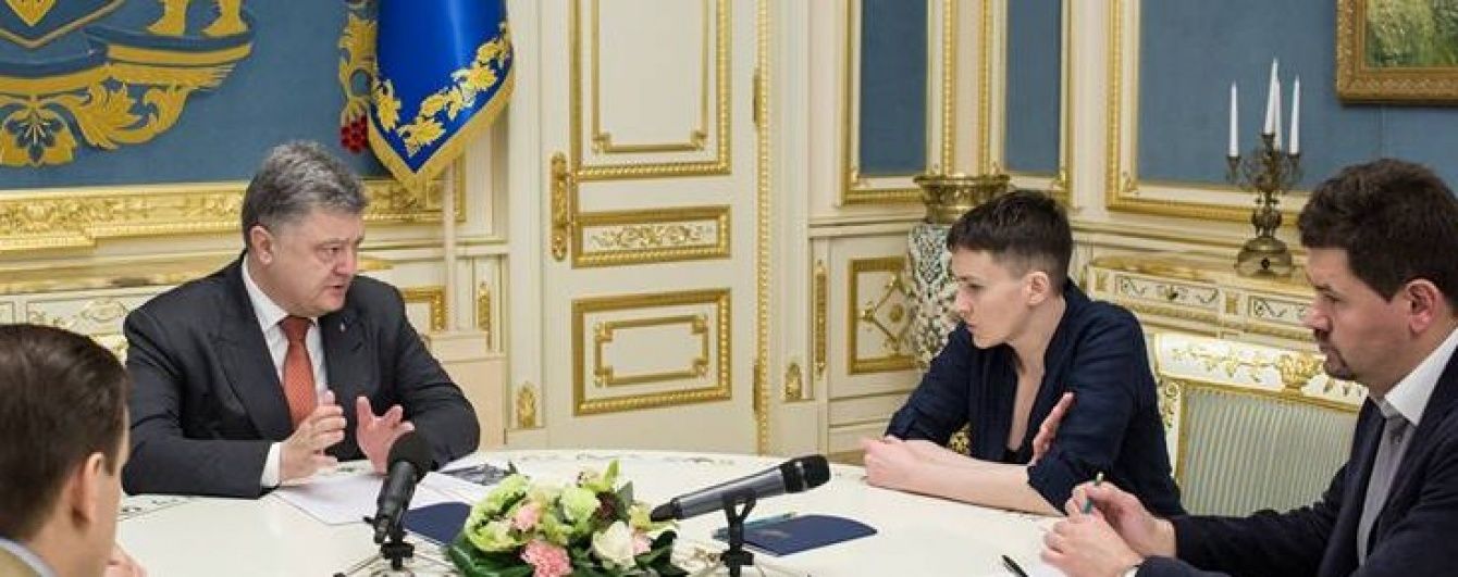 Савченко рассказала подробности последней встречи с Порошенко