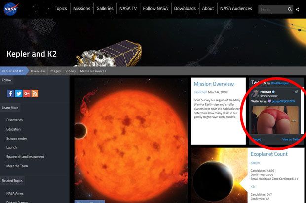 Порнобот, NASA