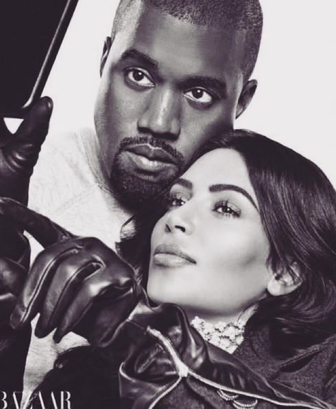 Ким Кардашьян и Канье Уэст в фотосете для Harper's Bazaar_2