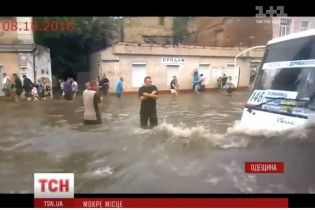 Негода в Одесі: дерево впало на машини разом із стовпом і дротами