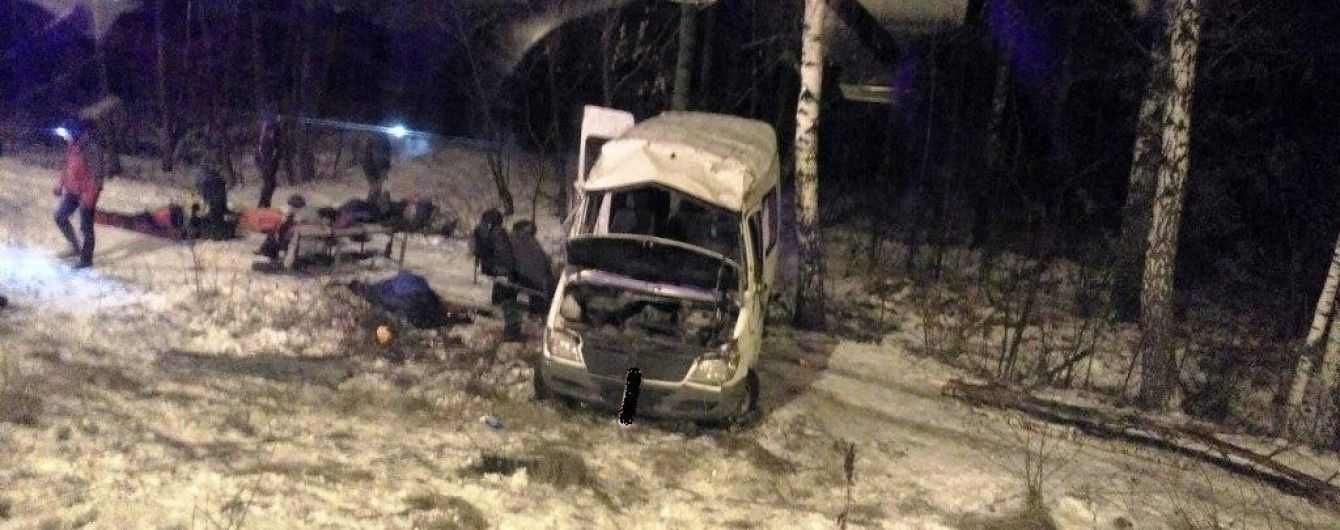 Смертельна ДТП на Житомирщині: маршрутка з туристами, які поверталися з Буковелю, вилетіла з дороги