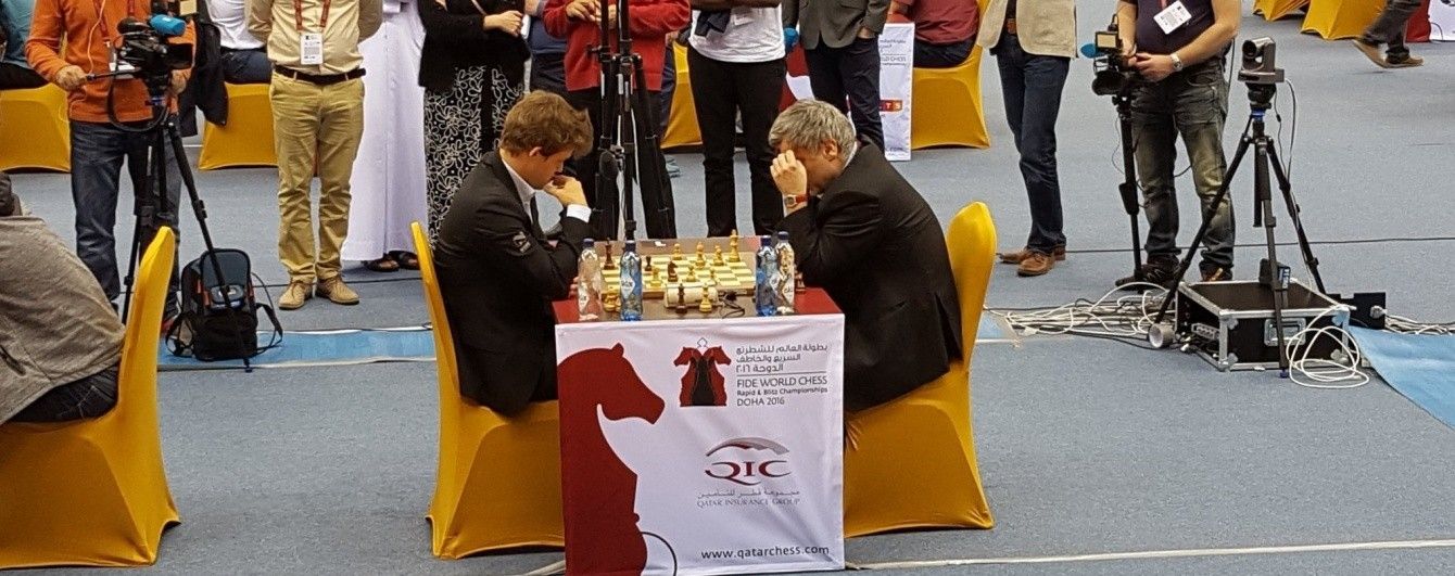 Украинский гроссмейстер победил чемпиона мира по шахматам