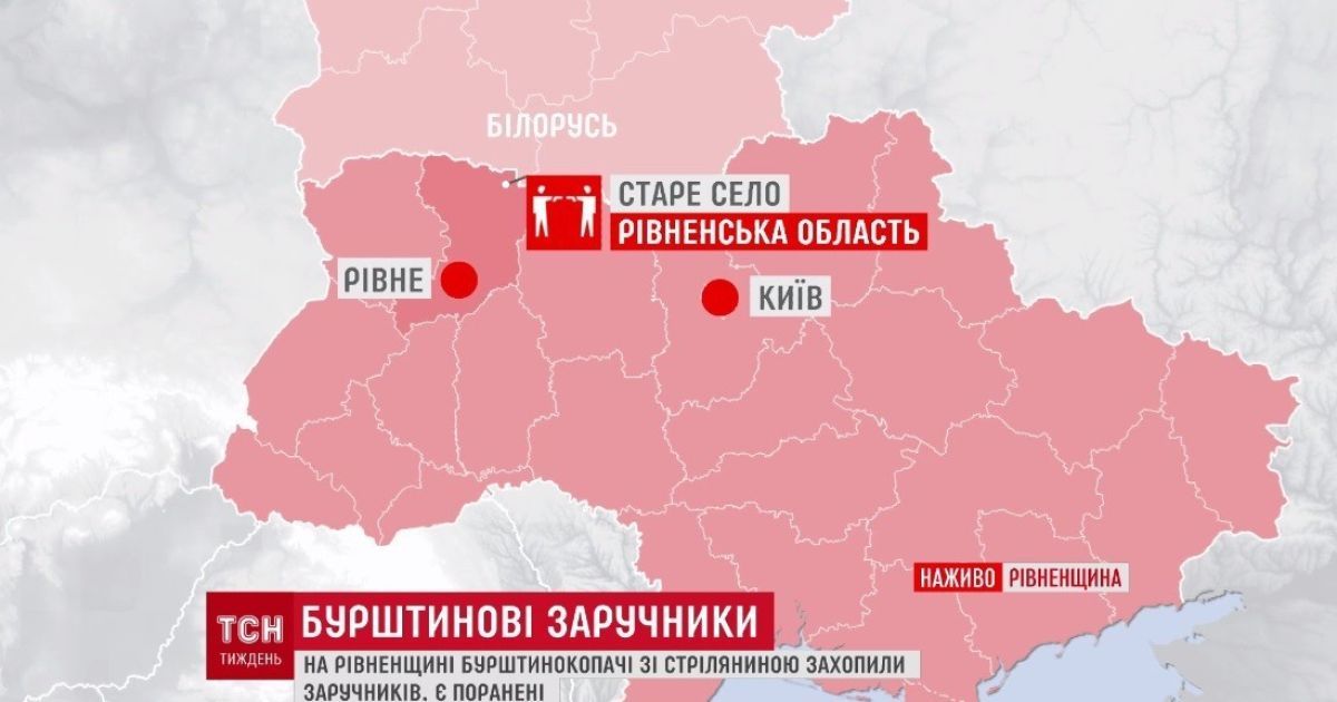 У "бурштиновому" селі місцеві жителі взяли в заручники трьох поранених тітушок