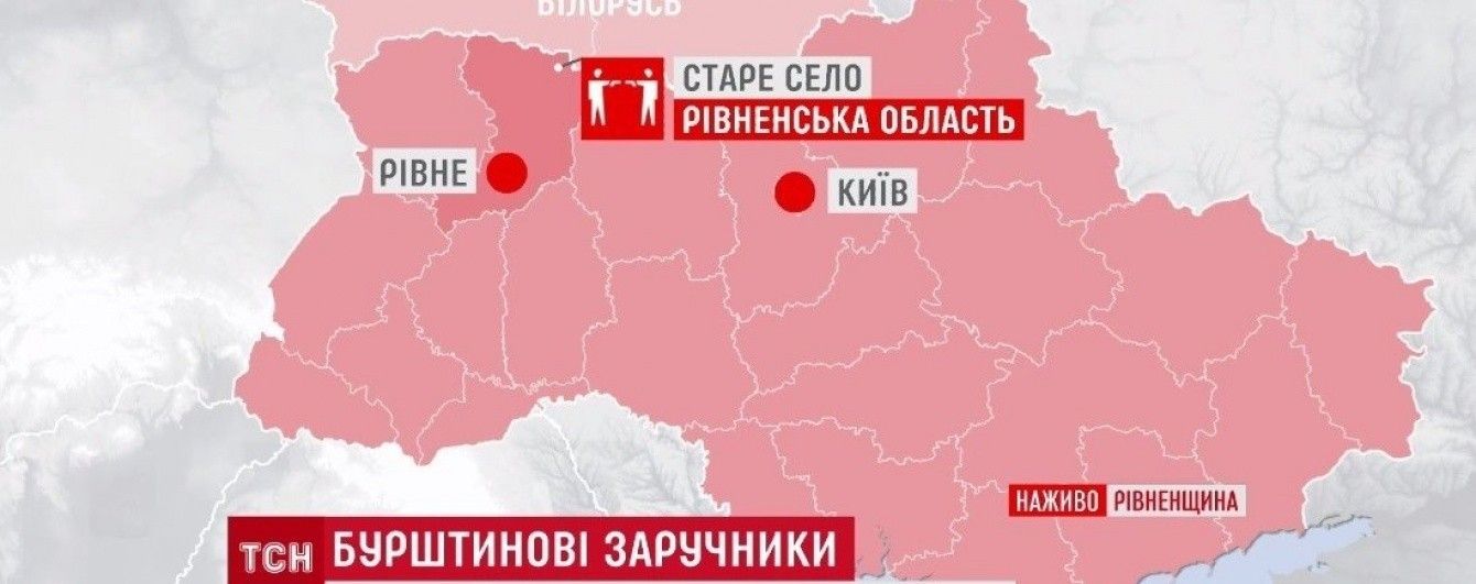 У "бурштиновому" селі місцеві жителі взяли в заручники трьох поранених тітушок
