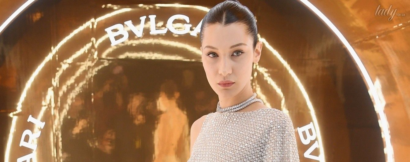 В мини-платье из драгоценных камней: Белла Хадид на вечеринке Bvlgari