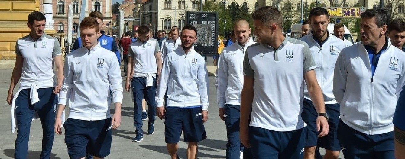 Украинские футболисты прогулялись по солнечному Загребу перед ключевой битвой отбора ЧМ-2018