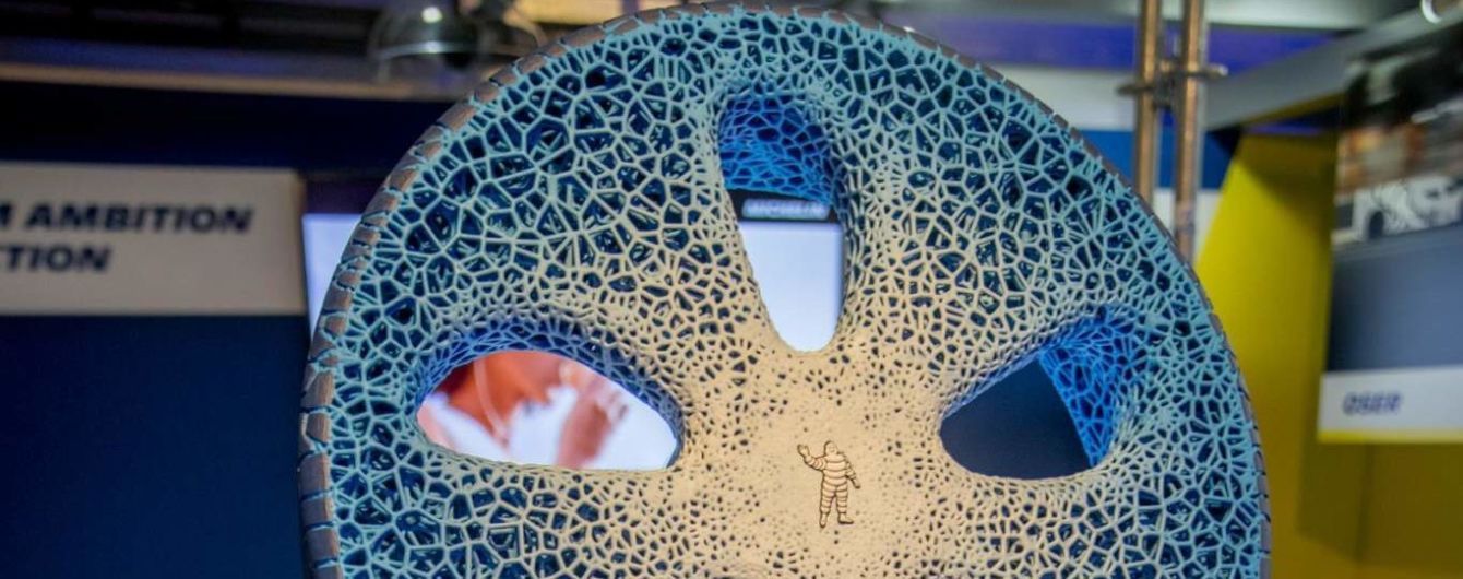 Michelin напечатал на 3D-принтере безвоздушную шину