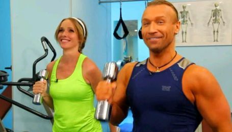 Винник позаймався спортом із Осадчою та розповів про рід занять своєї коханої