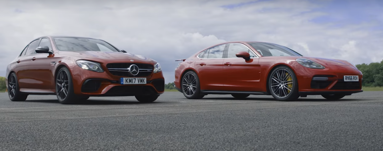 В Сети появилось видео дрэг-рейсинга Mercedes-AMG E 63 S и Porsche Panamera Turbo